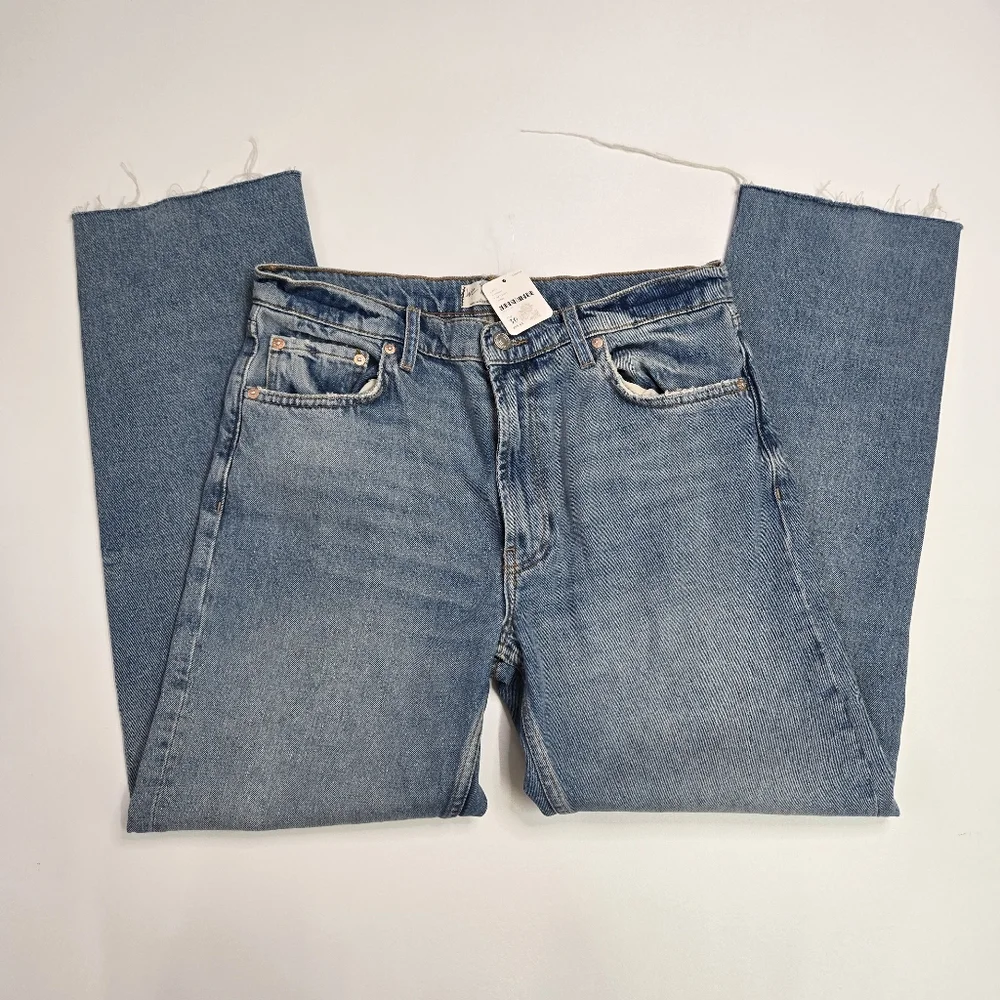 FREE PEOPLE  We The Free Vixen Cigarette Denim Jeans Vintage Indigo 30 NWT‎ rare